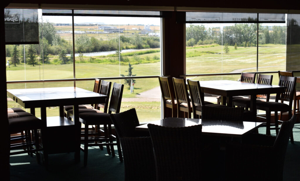 Dining room at the Dawson Creek Golf & Country Club clubhouse